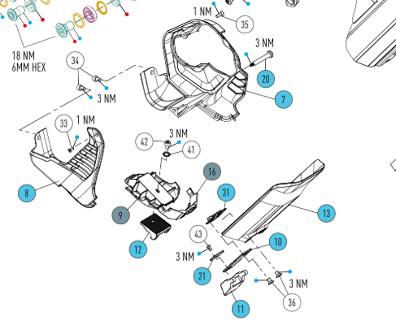 Focus Jam2/Sam2 2023+ Washer 41-1